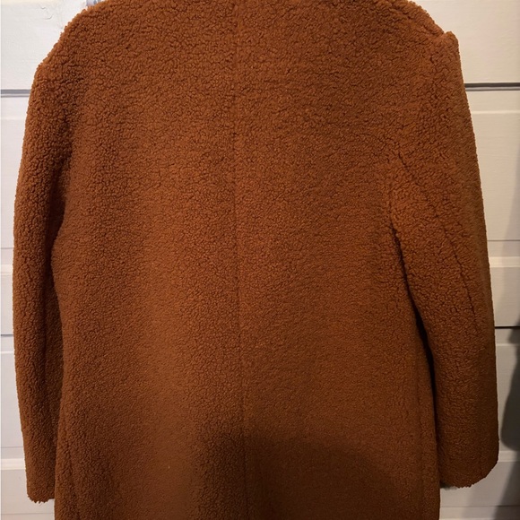 French Connection Women's Brown Teddy Coat - Picture 3 of 3